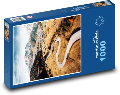 Alpine roads in autumn - Puzzle 1000 pieces, size 60x46 cm 