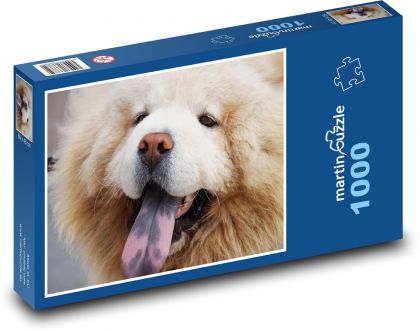 Blaue Zunge - Hund - Puzzle - 1000 Teile