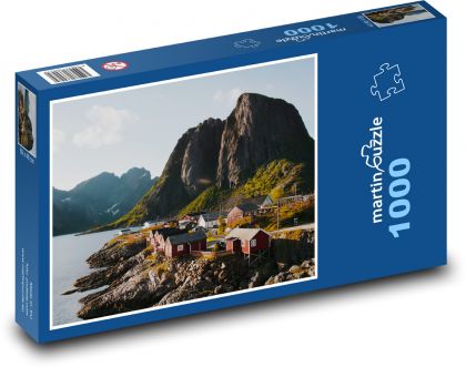Norská rybářská vesnice - puzzle 1000 dílků