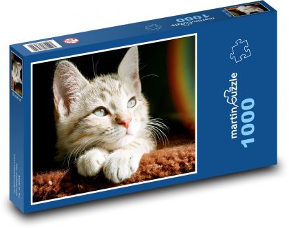 Roztomilé malé mačiatko - Puzzle 1000 dielikov, rozmer 60x46 cm