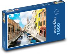 Kanál v Benátkach Puzzle 1000 dielikov - 60 x 46 cm