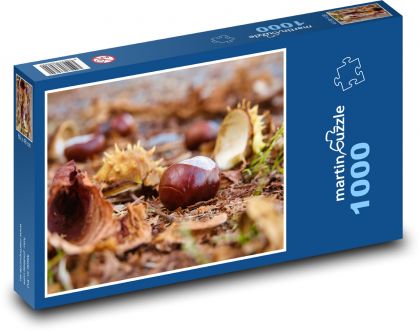 Gaštanová jeseň - Puzzle 1000 dielikov, rozmer 60x46 cm