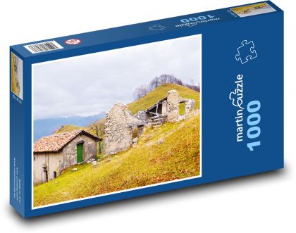 Ruiny horského panstva - Puzzle 1000 dielikov, rozmer 60x46 cm
