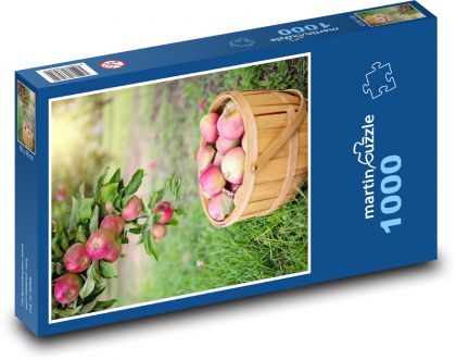 Jesienne zbiory jabłek - Puzzle 1000 elementów, rozmiar 60x46 cm
