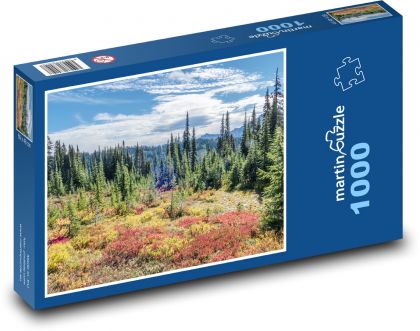 Magical autumn in the mountains - Puzzle 1000 pieces, size 60x46 cm 