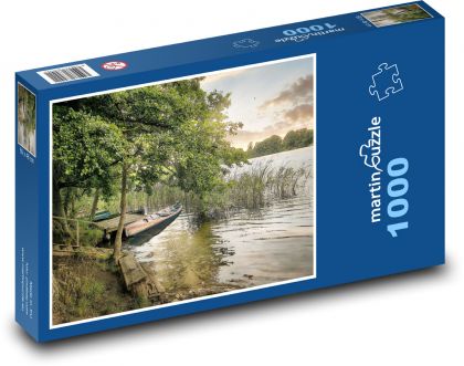 Samotność na brzegu jeziora - Puzzle 1000 elementów, rozmiar 60x46 cm