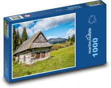 Zapomenutá horská chalupa Puzzle 1000 - 60x46 cm