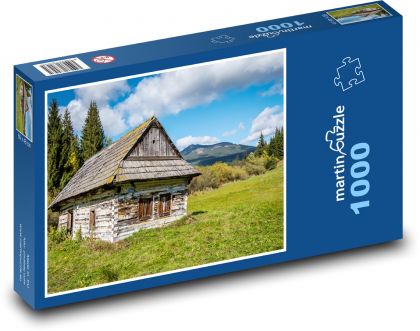 Zapomenutá horská chalupa - puzzle 1000 dílků