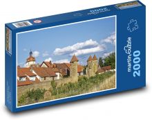 Nemecko - Bavorsko, domy Puzzle 2000 dielikov - 90 x 60 cm
