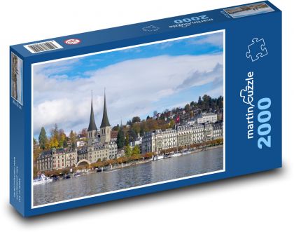Lucerna - Szwajcaria - Puzzle 2000 elementów, rozmiar 90x60 cm