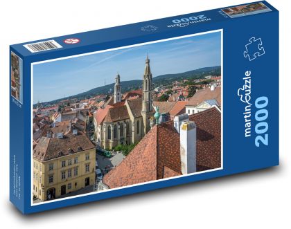 Węgry - City Center - Puzzle 2000 elementów, rozmiar 90x60 cm