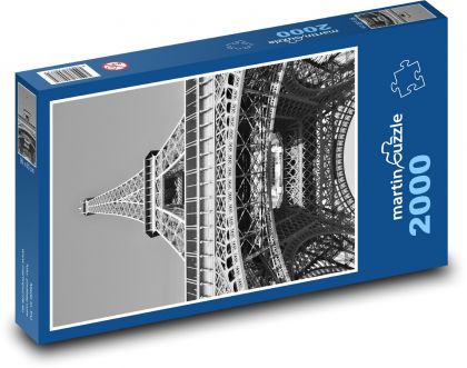 Eiffelova věž - Paříž, Francie - Puzzle 2000 dílků, rozměr 90x60 cm