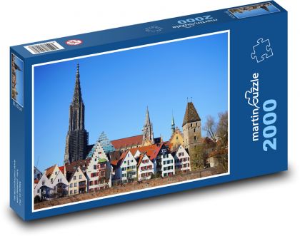 Ulm - Německo - Puzzle 2000 dílků, rozměr 90x60 cm