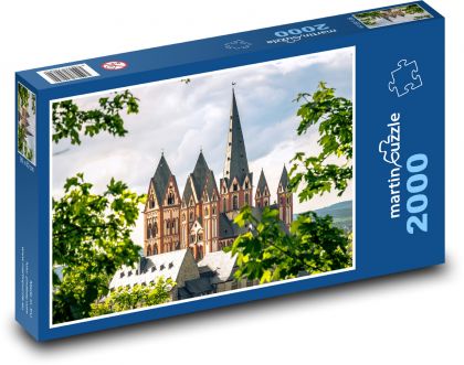 Katedrála v Limburgu, Nemecko - Puzzle 2000 dielikov, rozmer 90x60 cm 