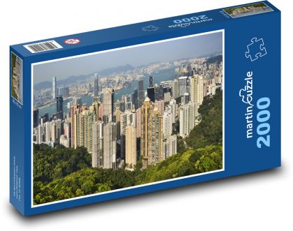Hongkong - Čína, Ázia - Puzzle 2000 dielikov, rozmer 90x60 cm 