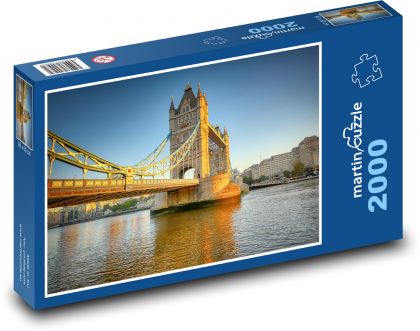 Most - cestovní ruch, řeka - Puzzle 2000 dílků, rozměr 90x60 cm