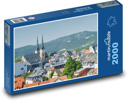 Město - Durynsko, Německo - Puzzle 2000 dílků, rozměr 90x60 cm