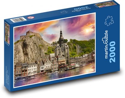 Hory - město - Puzzle 2000 dílků, rozměr 90x60 cm