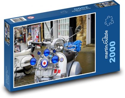 Scooter on the street - Vespa - Puzzle 2000 pieces, size 90x60 cm 
