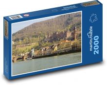 Heidelberg - Německo, město Puzzle 2000 dílků - 90 x 60 cm