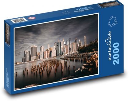 Nowy Jork - miasto, wieżowce - Puzzle 2000 elementów, rozmiar 90x60 cm