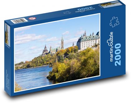 Ottawa - parlament, Kanada - Puzzle 2000 dílků, rozměr 90x60 cm