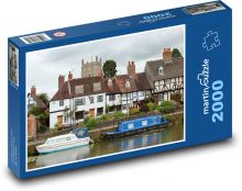 Kanal - Boote, Häuser Puzzle 2000 Teile - 90 x 60 cm