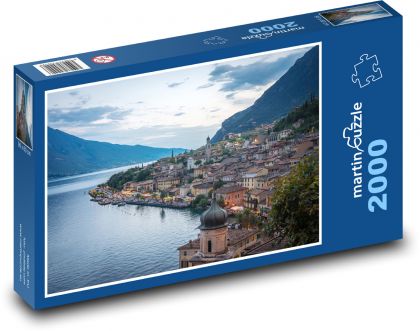 Taliansko - Gardské jazero - Puzzle 2000 dielikov, rozmer 90x60 cm 