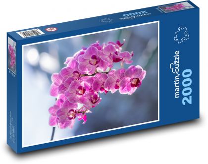 Rosa Orchideen - Blumen - Puzzle - 2000 Teile
