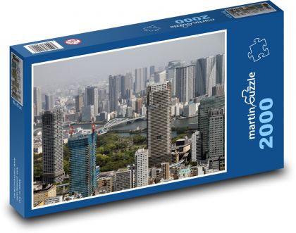Tokio - Japonsko, mrakodrapy - Puzzle 2000 dielikov, rozmer 90x60 cm 