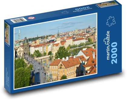Praha - Česká republika, Karlov most - Puzzle 2000 dielikov, rozmer 90x60 cm 