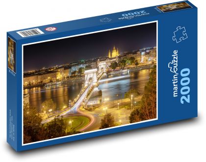Budapest bei Nacht - Ungarn - Puzzle - 2000 Teile