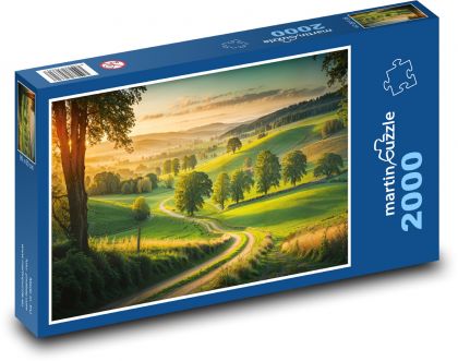 Cesta v přírodě - Puzzle 2000 dílků, rozměr 90x60 cm