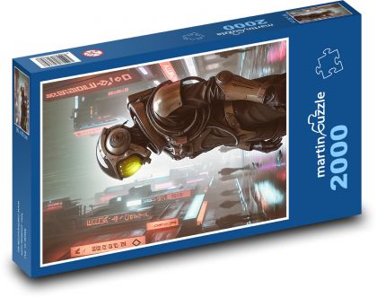 Muž v robotickom obleku - Puzzle 2000 dielikov, rozmer 90x60 cm 