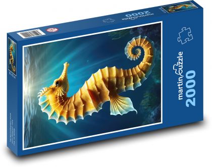Mořský koník v oceánu - puzzle 2000 dílků