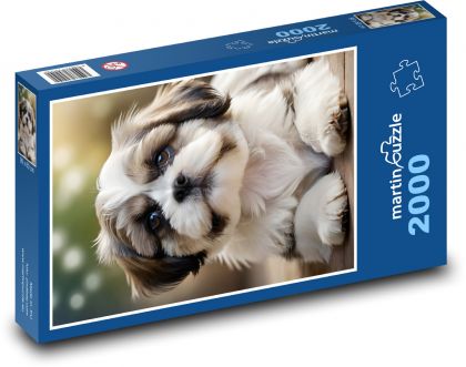 Shih tzu - roztomilé štěně - puzzle 2000 dílků