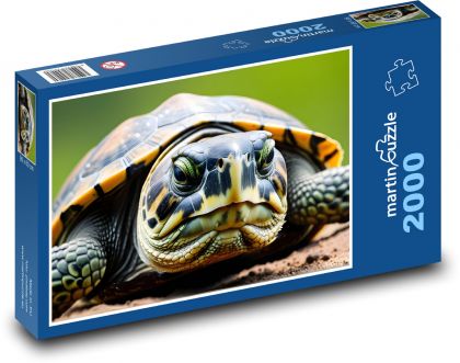 Żółw olbrzymi - gad - Puzzle 2000 elementów, rozmiar 90x60 cm