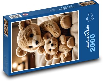 Teddy bears to play with - Puzzle 2000 pieces, size 90x60 cm 