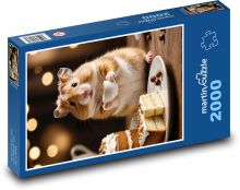 Hamster drinks coffee Puzzle 2000 pieces - 90 x 60 cm