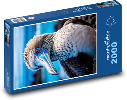Terej modronohý - mořský pták - Puzzle 2000 dílků, rozměr 90x60 cm