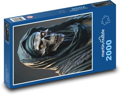 Der Schädel eines Mannes in einer Maske - Puzzle - 2000 Teile