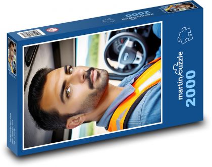 Male - construction, worker - Puzzle 2000 pieces, size 90x60 cm 
