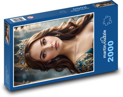 Frau mit Krone - Puzzle - 2000 Teile