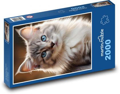 Kitten with blue eyes - Puzzle 2000 pieces, size 90x60 cm 
