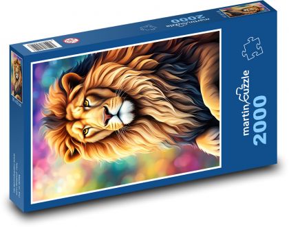 Lev - zvířecí král - puzzle 2000 dílků