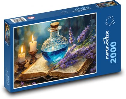 Lektvar s knihou - Puzzle 2000 dielikov, rozmer 90x60 cm 