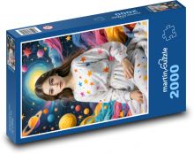 Girl in Space Puzzle 2000 pieces - 90 x 60 cm