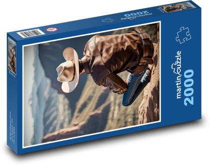 Cowboy in nature - Puzzle 2000 pieces, size 90x60 cm 