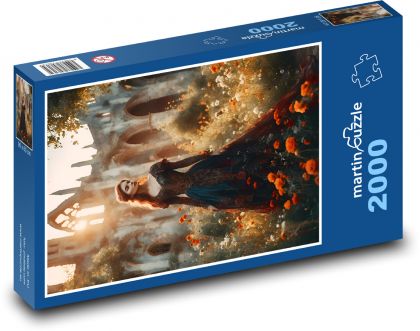 Woman at the Castle - Puzzle 2000 pieces, size 90x60 cm 