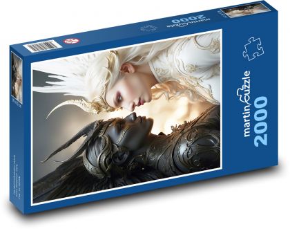 Kobieta - Anioł - Puzzle 2000 elementów, rozmiar 90x60 cm